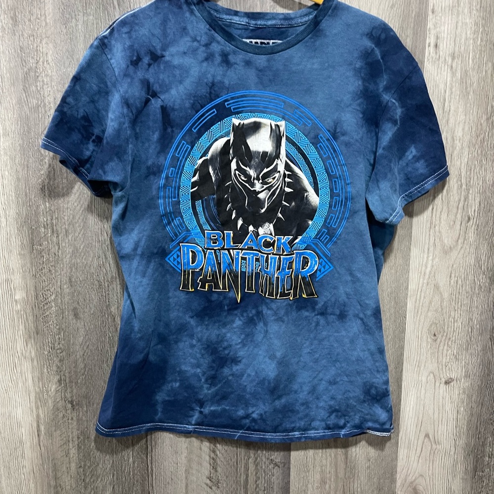 Grateful Dead Liquid Blue Big Bear Dancing Bear Tie Dye Tee - Blue and Purple - Picture 5 of 7